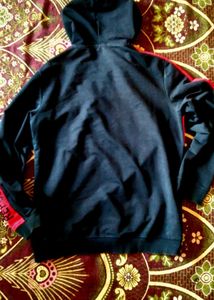 Black Red Hooded Swetie For Boys
