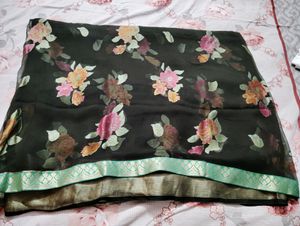 🛃New Soft Sari With Blouse Piece