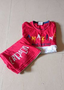 Sale🎊Boys Red &amp; White Outfit