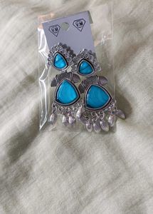 Stylish Blue Drop Earrings