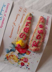 Handembroidered Hair Clip