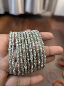 Combo Of Silver Bangles