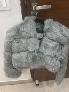 Faux Fur Cropped Jacket
