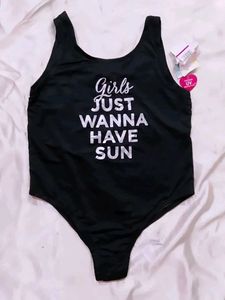 Girls' Black Swimsuit -
