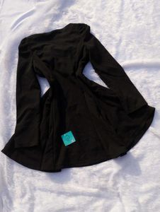 ❤️‍🔥Korean Black Dress w/ Fur Detail❤️‍🔥