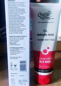 CHEMIST AT PLAY OIL & ACNE CONTROL FACE WASH