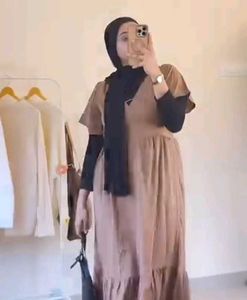 Elegant Brown Maxi Dress