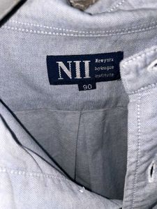 Blue Striped Button-Down Shirt