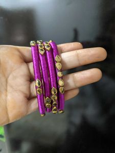Golden Bangles Set of 4