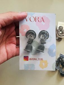 Woman Oxide Earring set of three