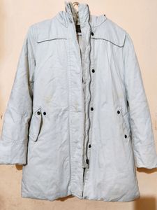 Korean Style Off-white Overcoat