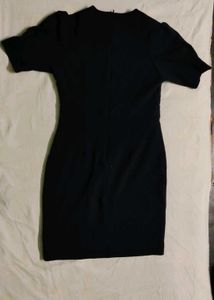New Black Puff Sleeve Dress