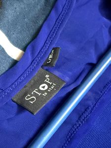 Blue Sheer Top