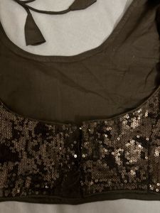 Sequined Sari Blouse