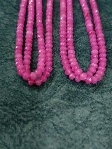 Pink Faceted Bead Strands