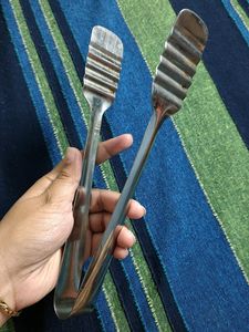 One Steel Utility tong For Kitchen Roti Salad
