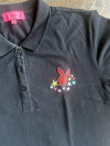 Playboy Bunny Black Polo Dress