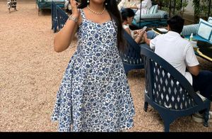 Blue Floral Dress