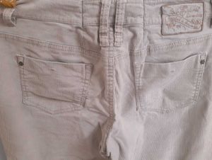 Beige Corduroy Pants