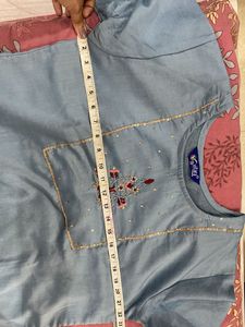 Blue Kurta Trouser Women