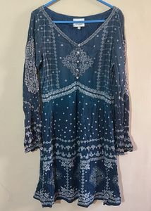Label Ritu Kumar Blue printed Dress/Tunic