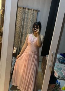Elegant Ethnic peach gown🎀🦋💕