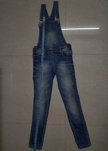 blue denim dungarees