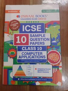 Icse 10 Computer Oswal Sample Paper