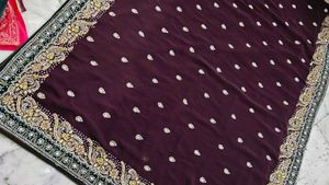 ❤️Beautiful Work Saree 💖 🥻