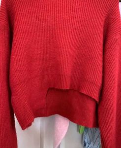 Red Cropped Sweater
