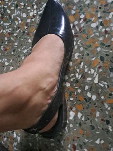 black sandal