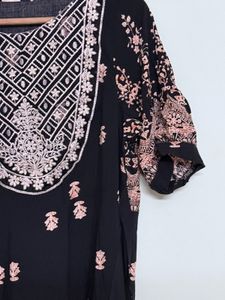 Boho Embroidered Midi Dress