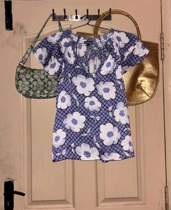 °❀⋆.ೃ࿔*:･y2k floral top °❀⋆.ೃ࿔*:･