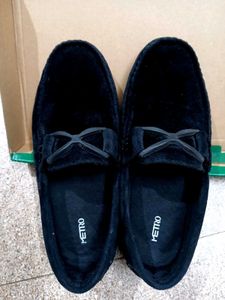 Metro Black Loafers (Unisex) UK Size 3