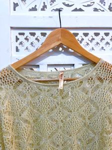 Golden Breeze Crochet Top C