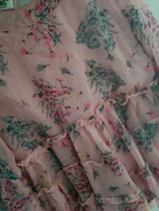 Floral Top with Bell Sleeves