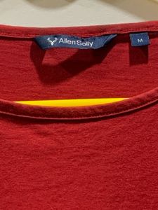 Unisex Allen Solly Pure Cotton T-Shirt