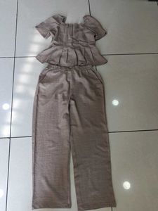 Cute Brown Coord Set