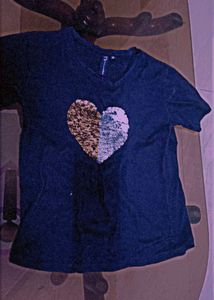 Sequin Heat Navy Blue Top♥️