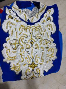 Royal Blue Embellished Kurta