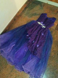 Sparkly Purple Tulle Dress