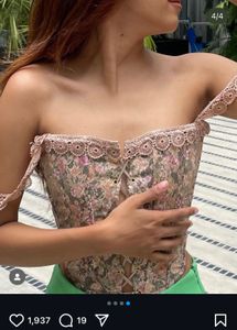 Floral Lace Corset Top