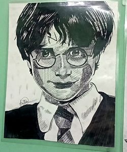 HARRY POTTER POSTER LAMINATED  HANDMADE