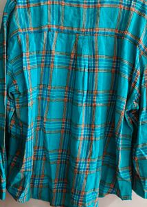 Plaid and Embroidered shirt combo