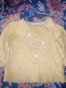 Yellow &#39;Sunshine&#39; Baby Top