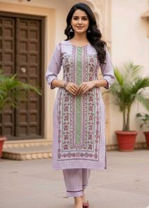Elegant Floral Kurta Set