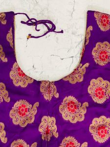 Purple Embroidered Kurti