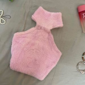 Halter Neck Knitted Top
