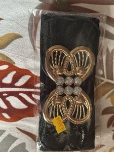 Elegant Black Designer Belt