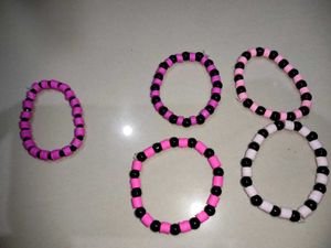 Colorful Beaded Bracelets - 4 +1free